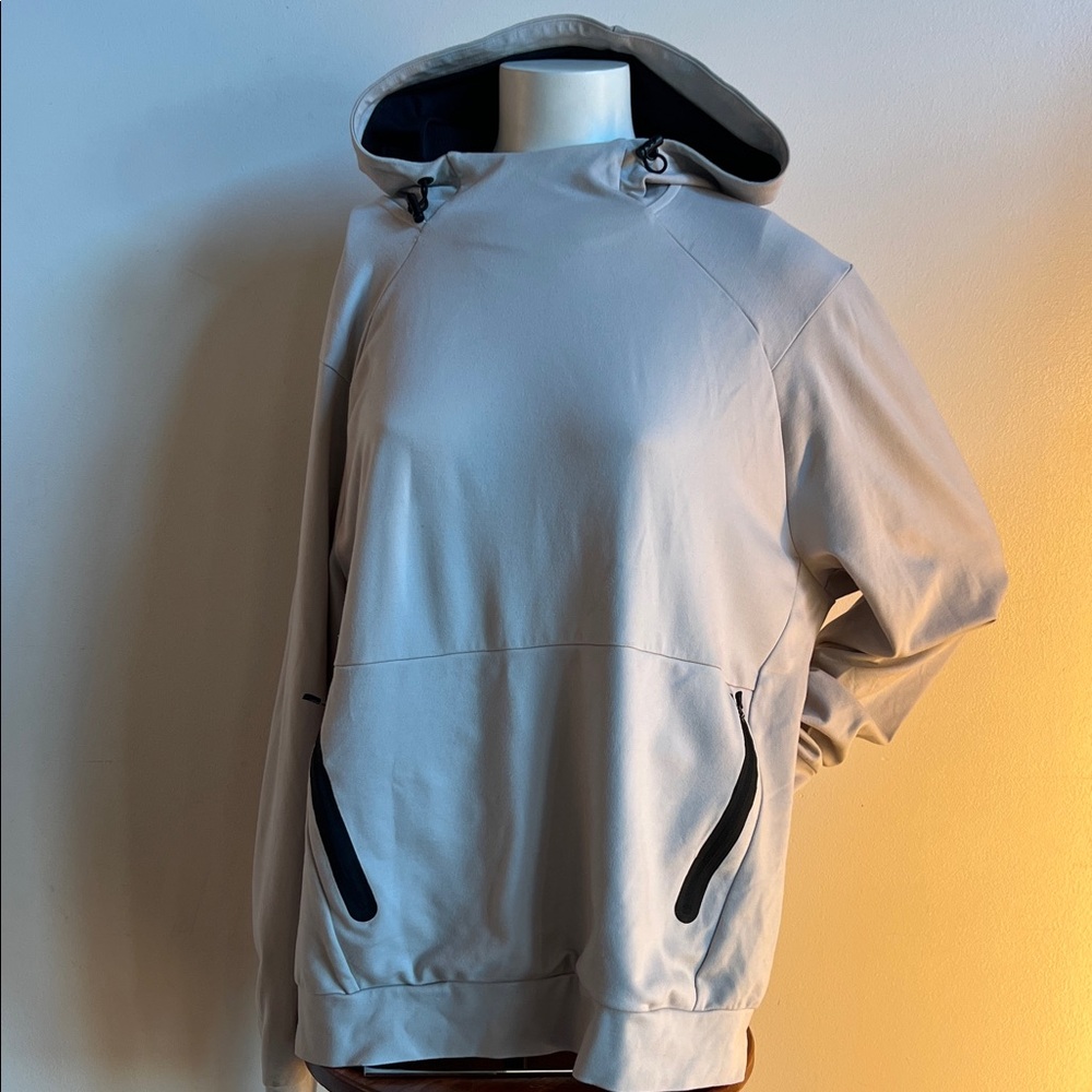 Tek Gear Creamy grey with black accents hooded Sweatshirt